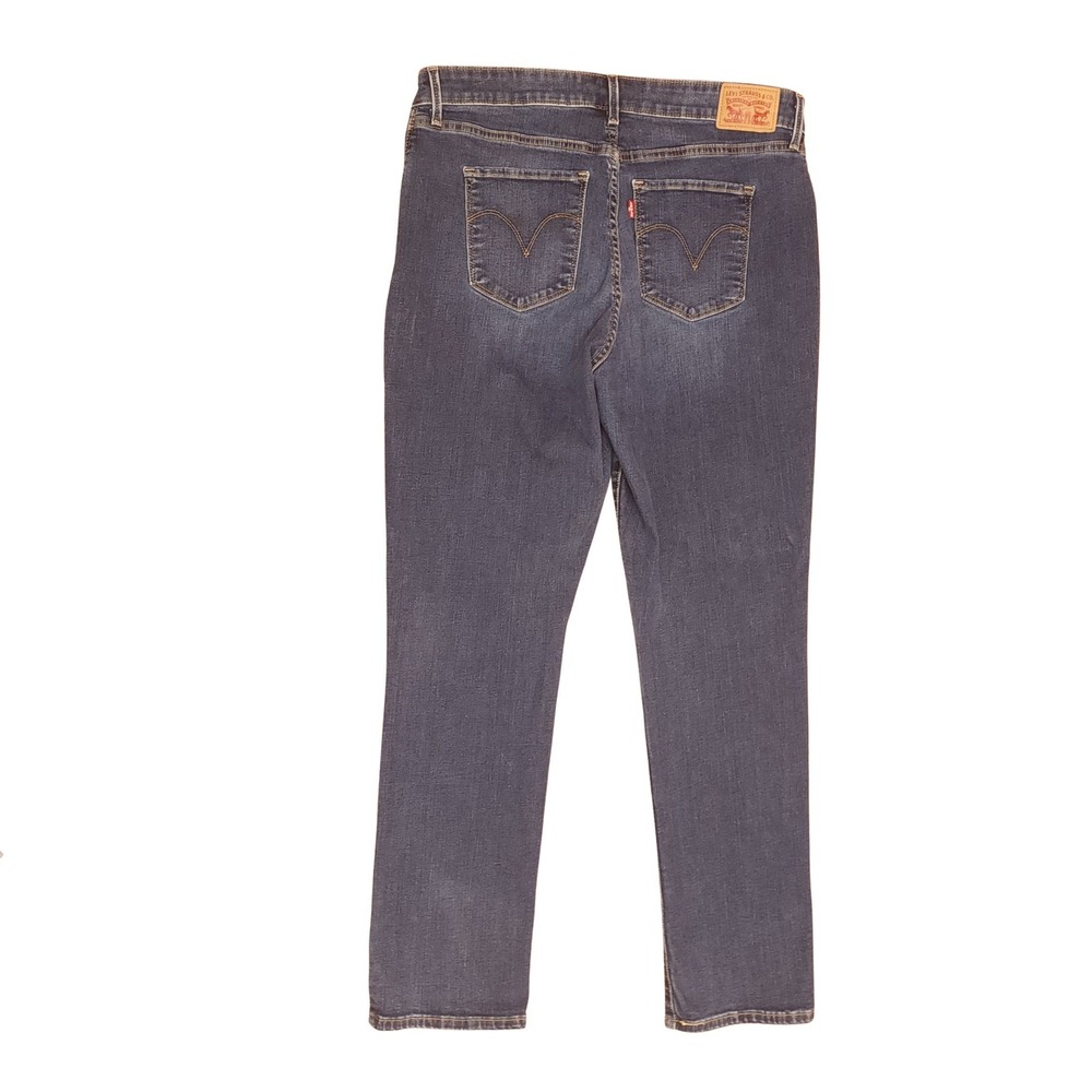 Levi Strauss Classic Mid Rise Skinny Jeans Dark Wash Size 16 - Picture 12 of 12